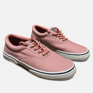 Sperry Pink Canvas Sneakers